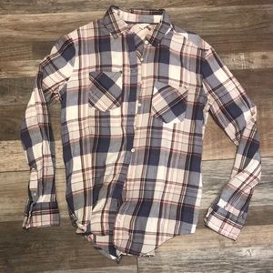 Aeropostale juniors flannel Size Small Blues/cream